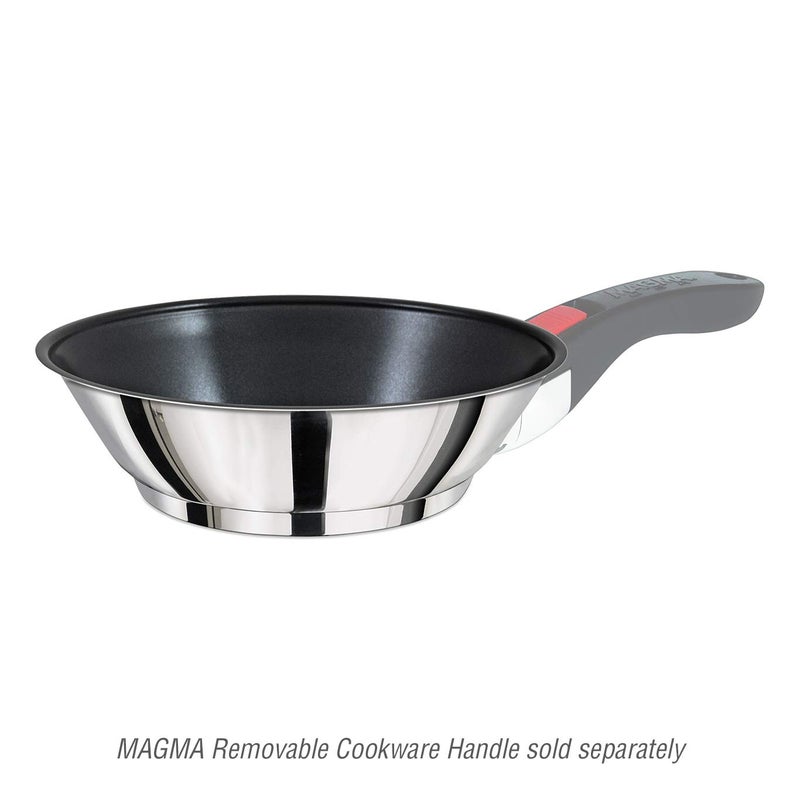 Magma Products  A10-369-2-IND Gourmet Nesting Stainless Steel Induction Saute/Omelette Pan with Ceramica Non-Stick - Image 2